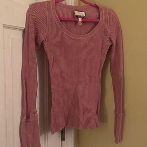 Pink long sleeve top